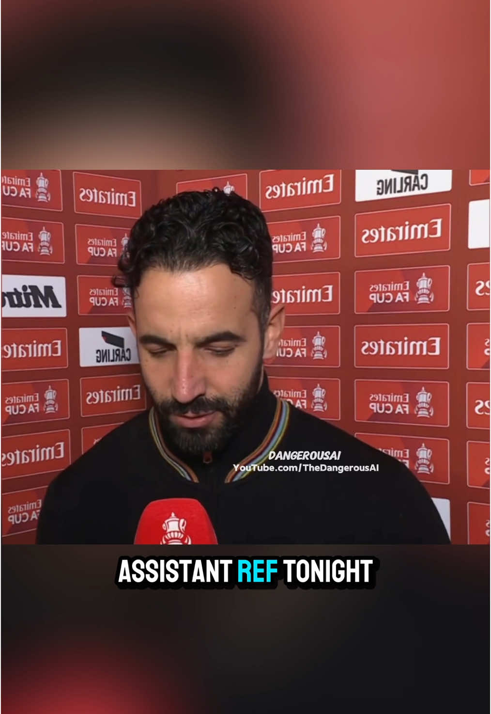 Ruben Amorim THANKS linesman after Manchester United beat Leicester City 2-1 in FA Cup 🥹 - I used Parrot AI to edit this, link in bio 👆🏻#parrotai  #rubenamorim #amorim #interview #manutd #manchesterunited #manchester #ai #footballtiktok #shorts #fyp 