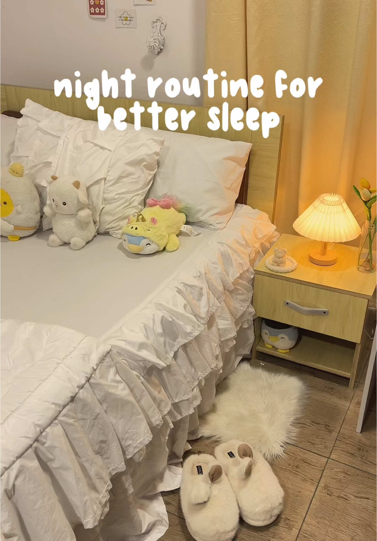 Night Routine for Better Sleep 💤 | Aesthetic & Cozy Vibes:  A peaceful night routine for better sleep 🛏️. I set the mood with warm lights, took a relaxing shower with a scented body wash, and slipped into fresh sleepwear. Skincare time = self-care time ✨. I made a cup of peppermint tea (great for relaxation, digestion & stress relief) and ended the night with a cozy series. Creating small rituals like this helps me unwind and sleep better. Do you have a nighttime ritual? 🌙💆🏽‍♀️ #nightroutine #bettersleep #SelfCare #relaxingevening #sleepwell #sleeptea #pepperminttea #selfcarenight #aestheticvlog #skincareroutin 