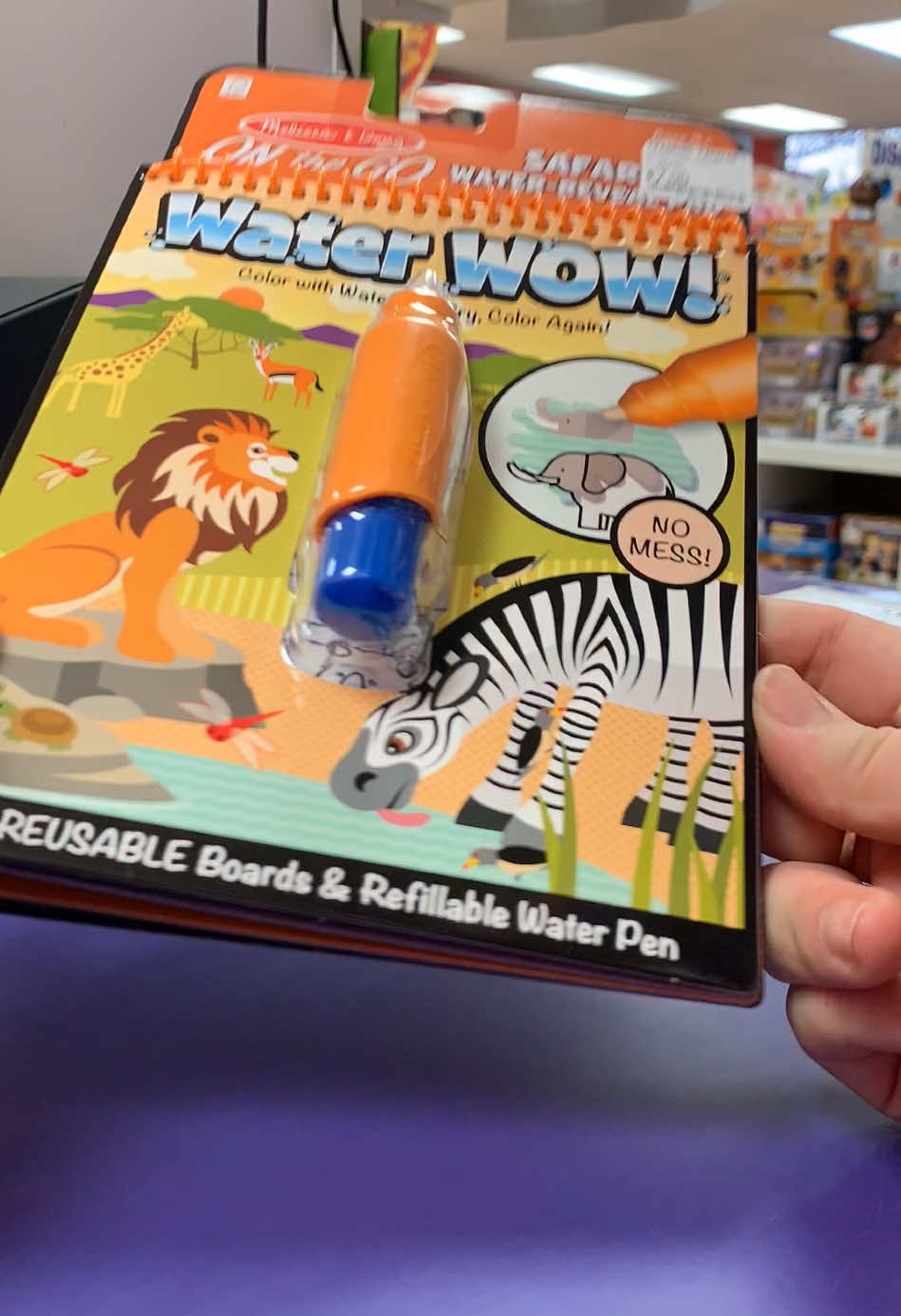 Can you find all the savannah animals in this @Melissa & Doug WaterWow! busy book? You can play again and again, just add water to the easy color brush. 🤩 #waterwow #melissaanddoug #savannah #safari #giraffe #learningexpresstoys #learningexpress #LEED 