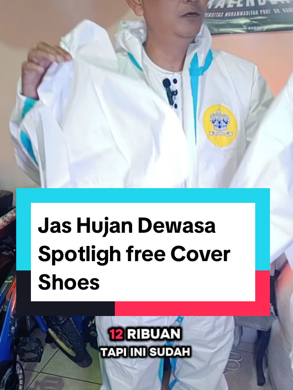 Jas Hujan Dewasa Spotligh free Cover Shoes  #jashujanunisex #jashujandewasa #jashujanhazmat #jashujanspotlight #jashujanmurah #jashujan 
