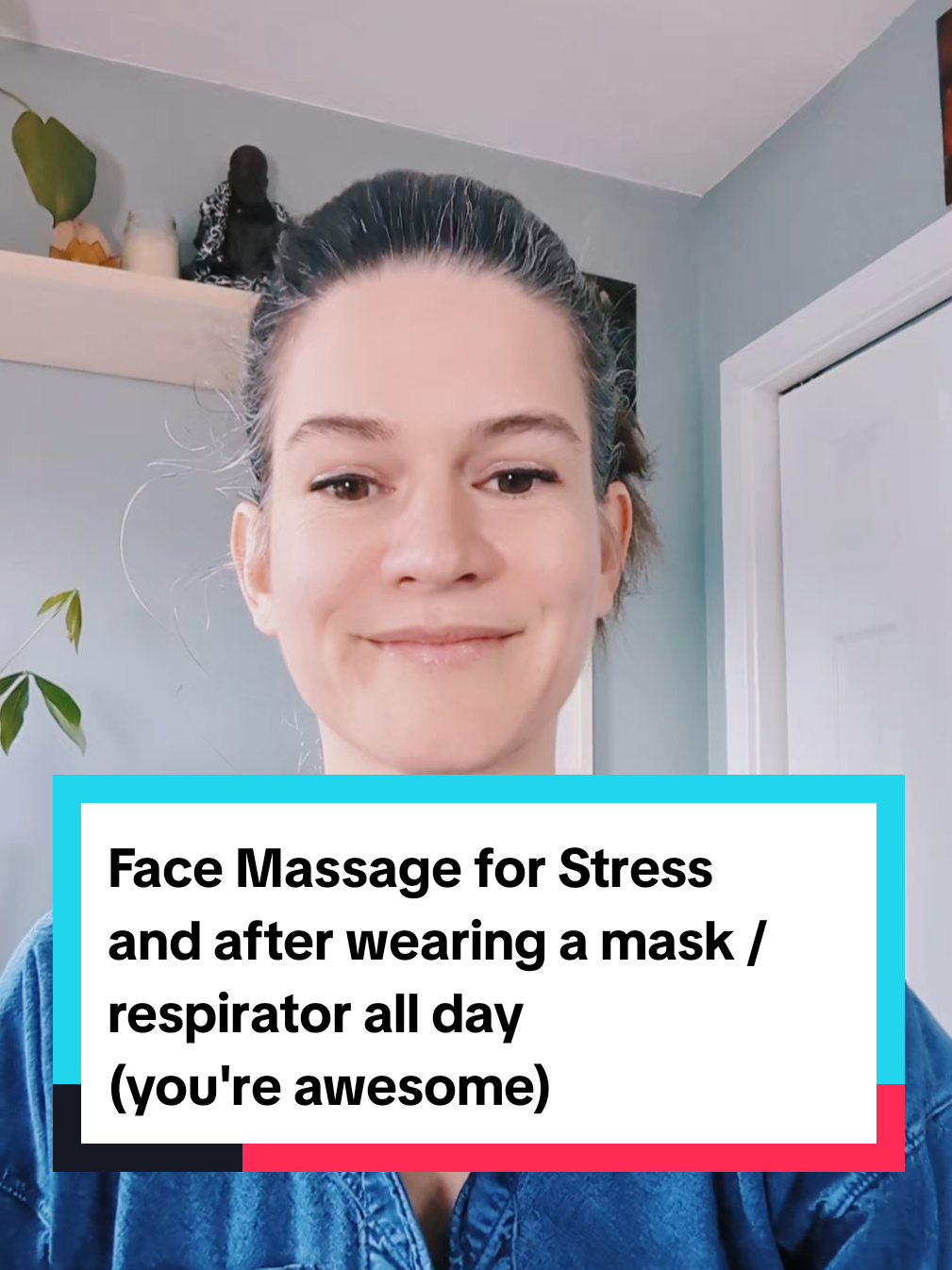 Wearing a #respirator mask and finding those lines aren't disappearing very quickly? Feeling stressed and like your head itself is tight somehow? This is like a starter pack for head and neck stress relief. I have a lot more to say, but start here and stay with your body. Move your shoulders, drop them. Rotate your head and move your neck around. Do this routine, then massage or heat your feet! Bring the energy back down at the end to your feet. Then have some chocolate and play outside. Keep masking! ❤️❤️❤️