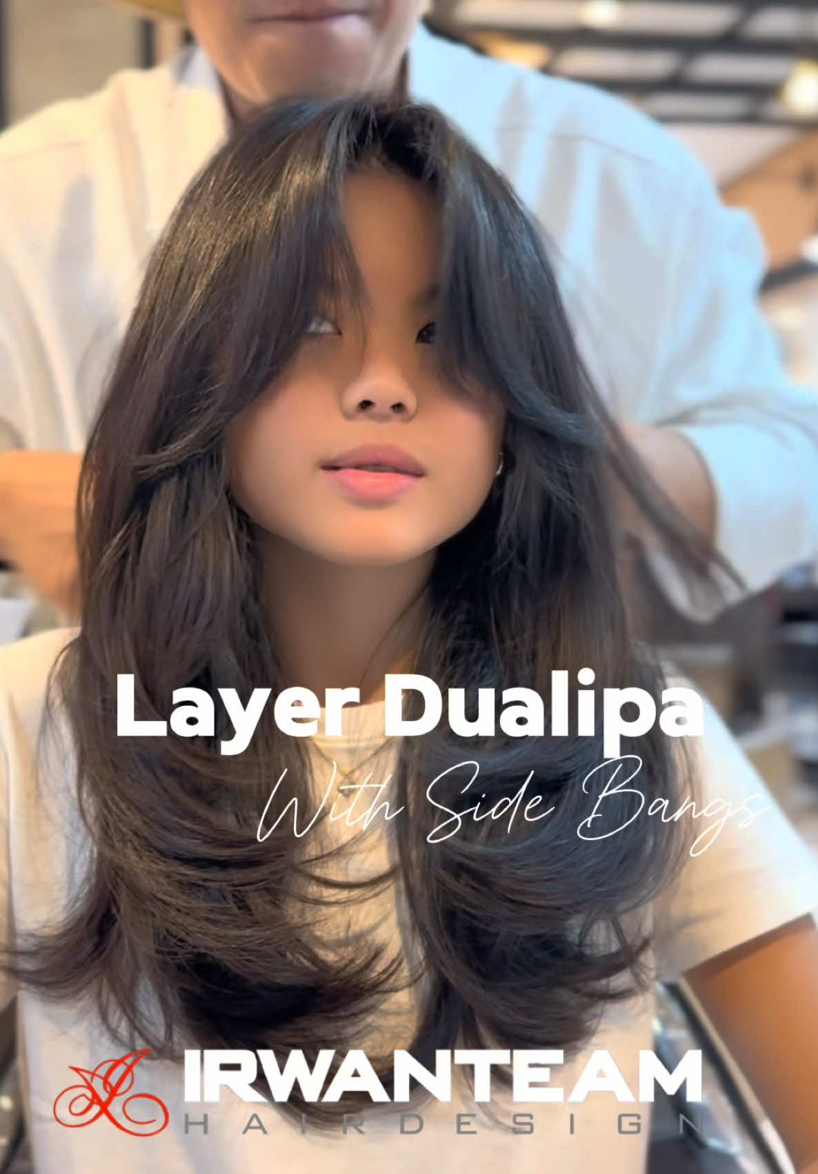 Layer Dualipa With Side Bangs #fyp #irwanteampik #irwanteamhairdesign #Layerdualipa #sidebangs #hairtok #salon #salonpik #salonjakartautara  Blow Dry @huseinirwanteam 