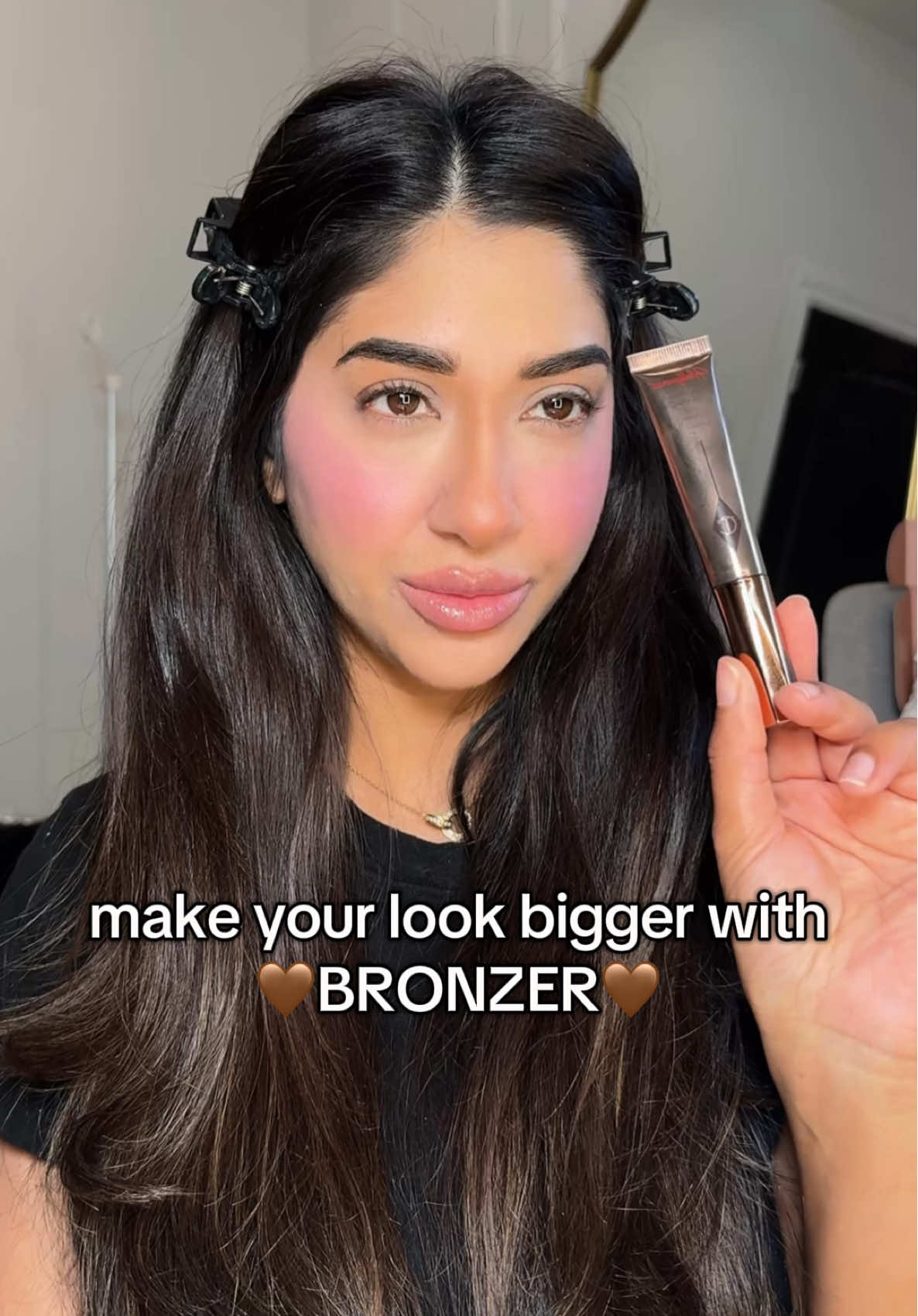 you can also use powder bronzer for the same effect 🤎 #makeuptutorial #eyemakeup #makeuptips #foryoupage 