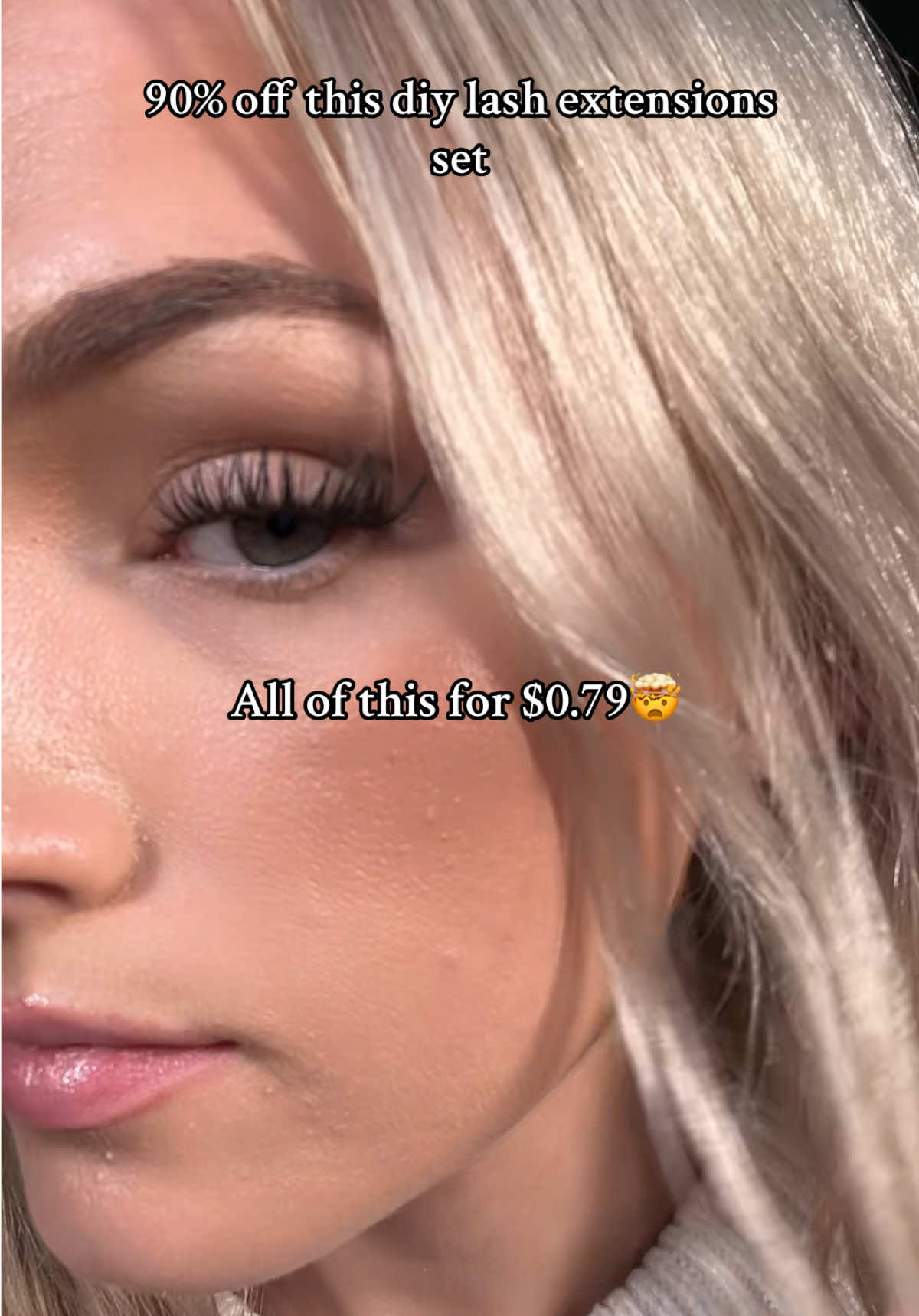 I can’t believe this wispy lash extensions set is running a sale for $0.79 cents today🤯🤩 #lashes #lash #lashextensions #lashclusters #lashtok #lashtutorial #diylashextensions #diylashes #athomelashextensions #eyelashes #eyelashextensions #beauty 