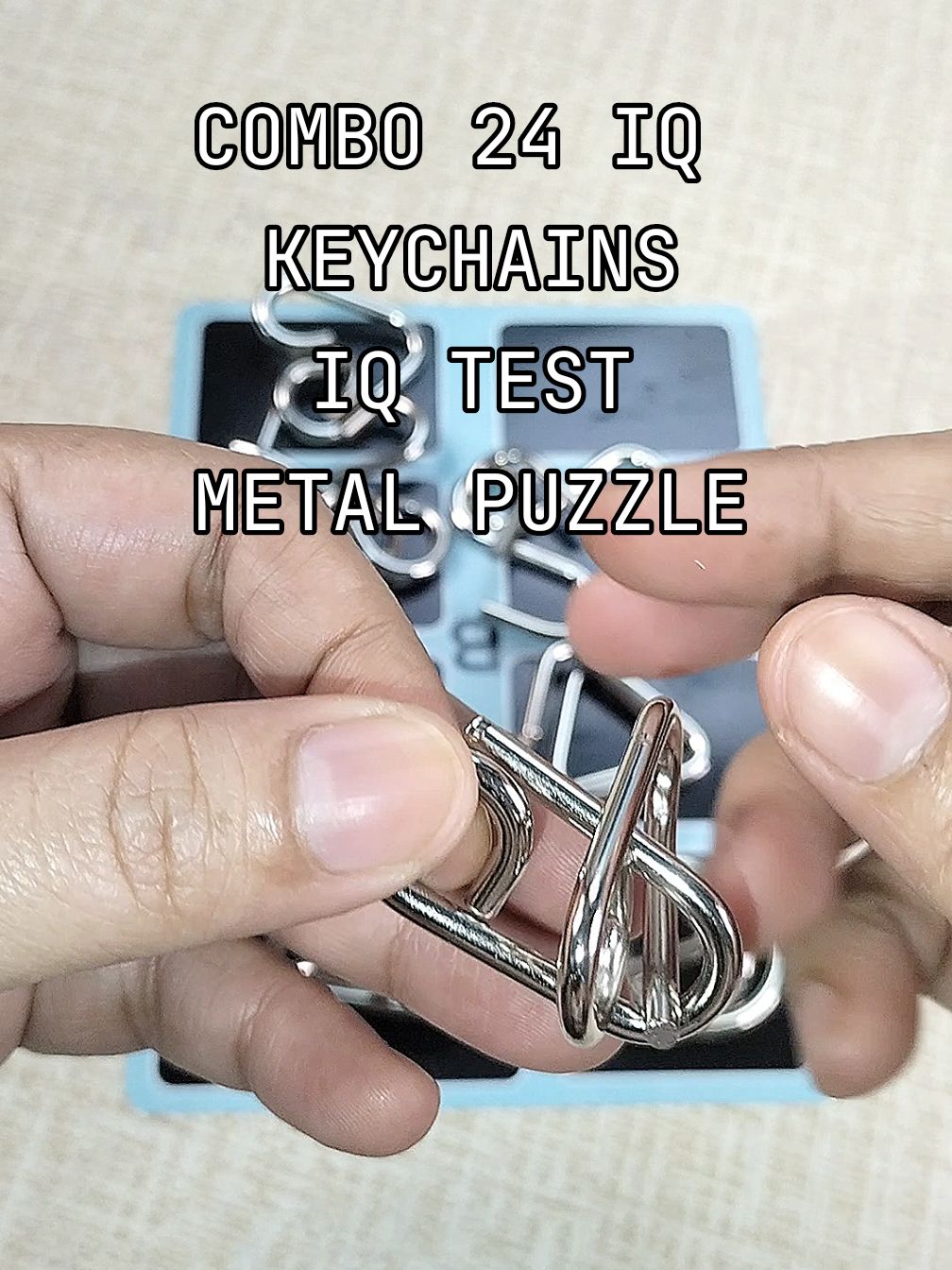 IQ toys para mabawasan ang screen time ng ating mga anak. This Combo 24 IQ keychain help kids develop brain and cognitive skills. This IQ puzzle keychain is suitable for all ages. This puzzle knot chain is also good for creative thinking and improving both IQ and EQ. This has 8 different puzzles with different level of difficulty. Nice brain teaser toys for us adult and kids. #IQtest  #smarttoys  #educationaltoy  #puzzletoy  #toysforkids  #toysforchildren #puzzlegame  #metalpuzzle 