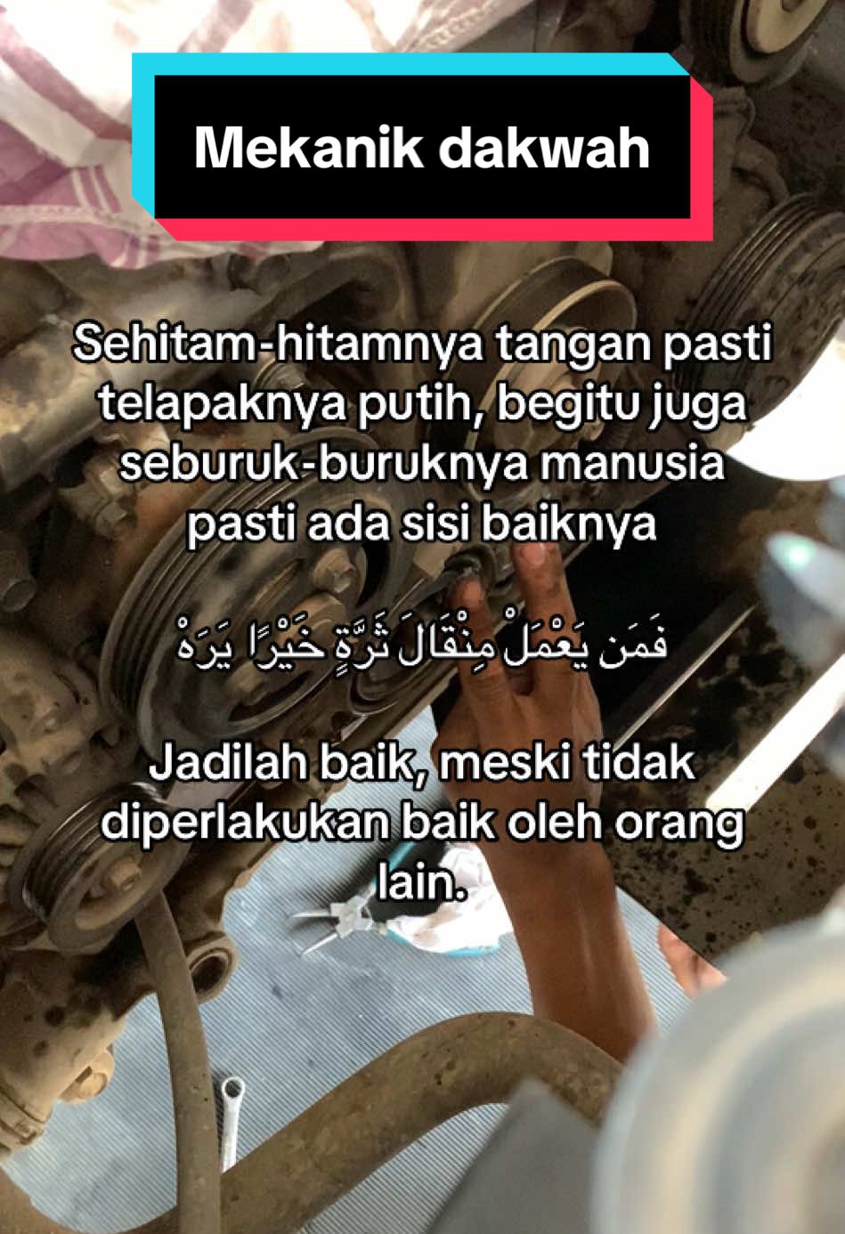 Gapapa tangan kotor, asal jangan hati. 