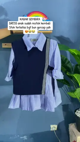 Gercep bun stok rebutan banget soalnya 😭😭😭😭 #dressanak #dressviral #outfitlebaran #fypage #fouryoupage 