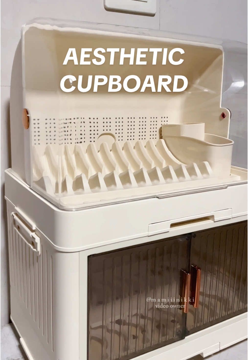 Unboxing aesthetic cupboard from tiktokshop✨#sivhomedeco #aesthetic #unboxing #aestheticcupboard #cupboard #dishorganizer #dishdrainer #dishrack #fyp @SIV Homedeco PH 