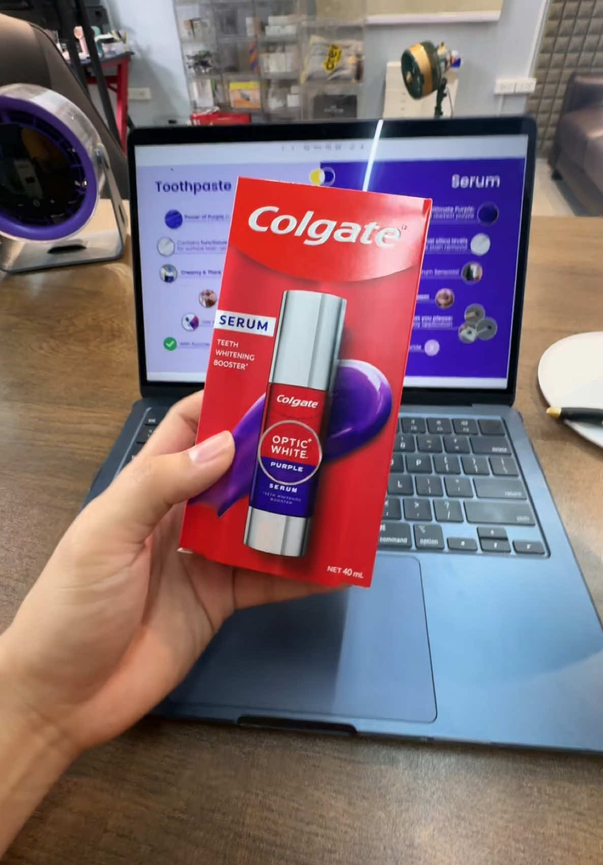 Say Hello to the Ultimate Purple Serum from Colgate! #colgate #colgateopticwhiteserum #daddylouie 