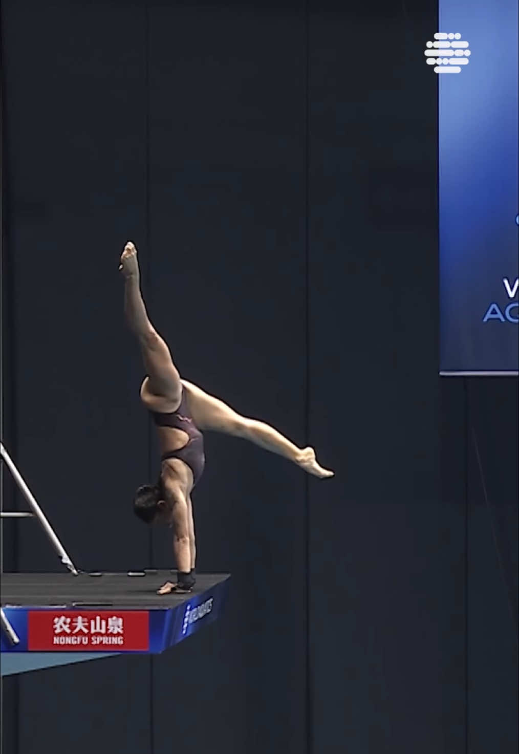 😲 Different techniques but same outcome! Watch out how divers perform the armstand position 🙌 from the 1️⃣0️⃣m platform #Diving 