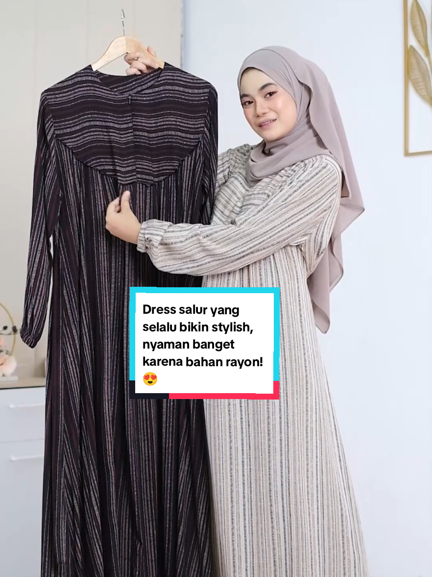 Dress salur yang selalu bikin stylish, nyaman banget karena bahan rayon! 🤩 Warnanya juga ga kalah cakepp 😻 CHECK OUT sebelum kehabisannn 😆🔥 #gamissalur #gamisrayon #gamisjumbo #gamis #rekomendasi 