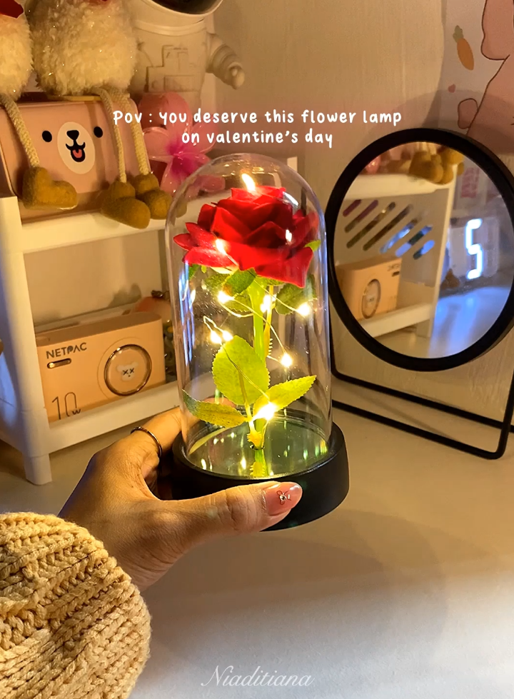 She’ll love it for sure💗 #giftideas #gift #lampumawarled #lampuledmawar #mawarled #kadomurah #kadopacar #valentine #valentinegift #kadovalentine #hadiahvalentine #hadiah #cuantanpabatas #fyp 