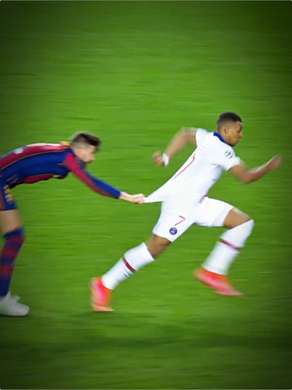 Mbappe vs Barcelona 🤯🔥 #mbappe #psg #ucl 