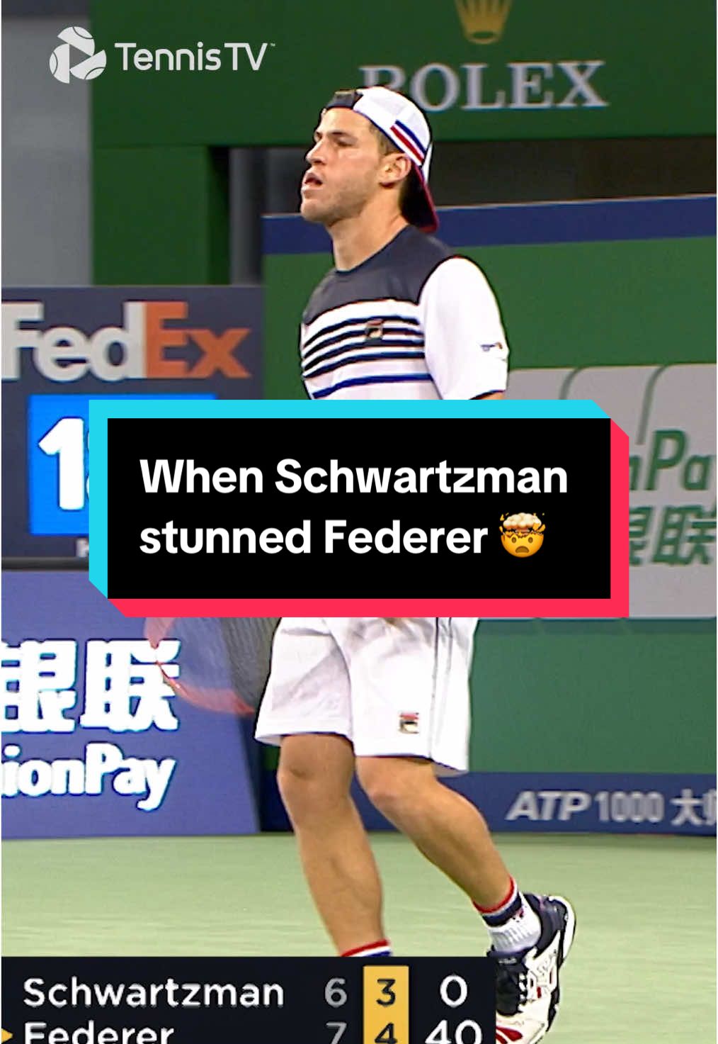 El Peque got wheels 💨 #tennis #tennistv #atptour #schwartzman #federer 