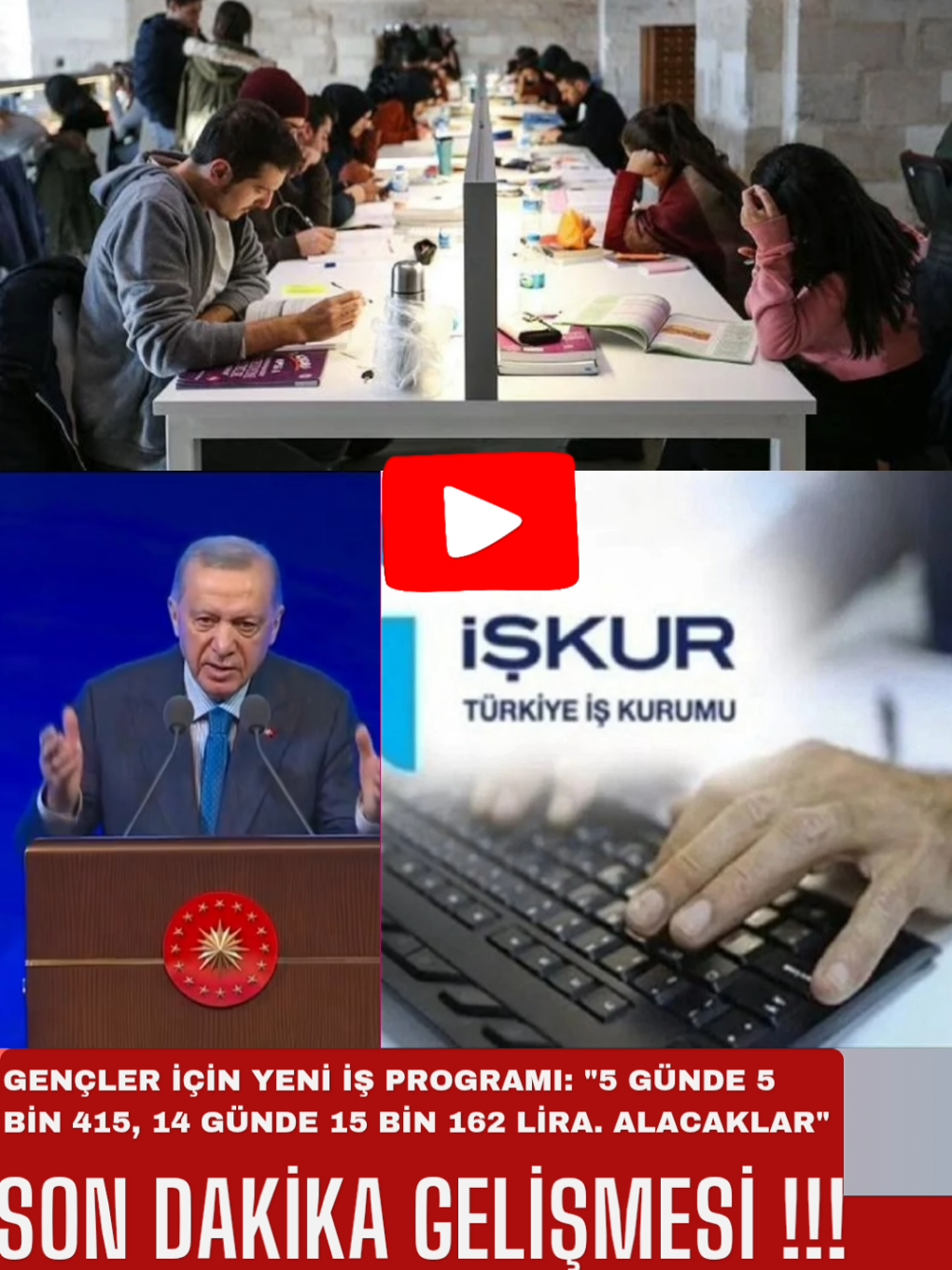 İŞKUR Gençlik Programı Müjdesi!!!  Cumhurbaşkanı Erdoğan , üniversite öğrencilerinin mesleki açıdan kendilerini geliştirebilecek leri İŞKUR Gençlik Programı'nın hayata geçirileceğini duyurdu. .. . . . . . . . . . . .. . . . .. . . . . . . . . . . . . . #haber #gündem #işkur #üniversite #rte #receptayyiperdoğan #cumhurbaşkanı 