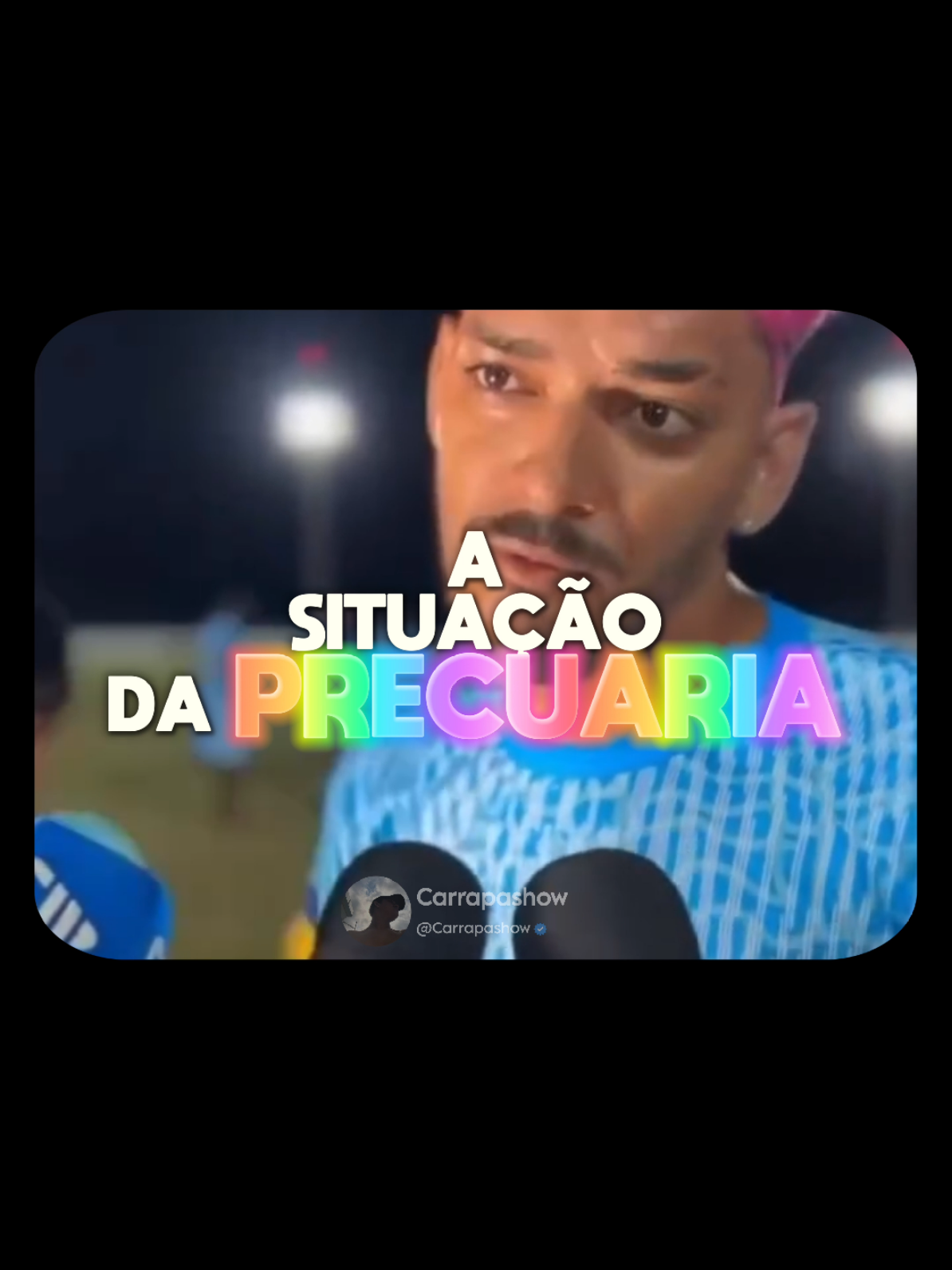 A situação tá precuaria lá na frente  #carrapashow 