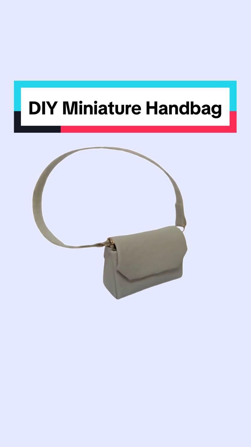 DIY Miniature Handbag 📷 Plume Miniature  #miniature #handmade #tiny #hobi #mini #DIY #miniatur #miniatureworld #miniaturehandbag #foryoupage 