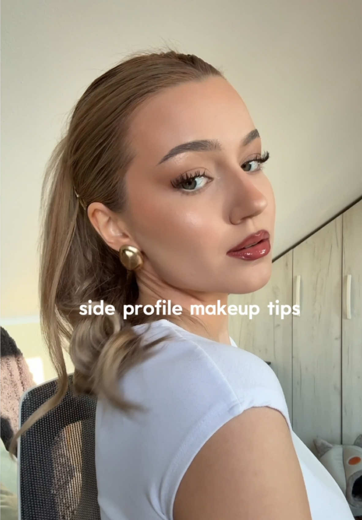 tutorialll💗 #makeup #sideprofile #makeuptutorial #makeuptips 