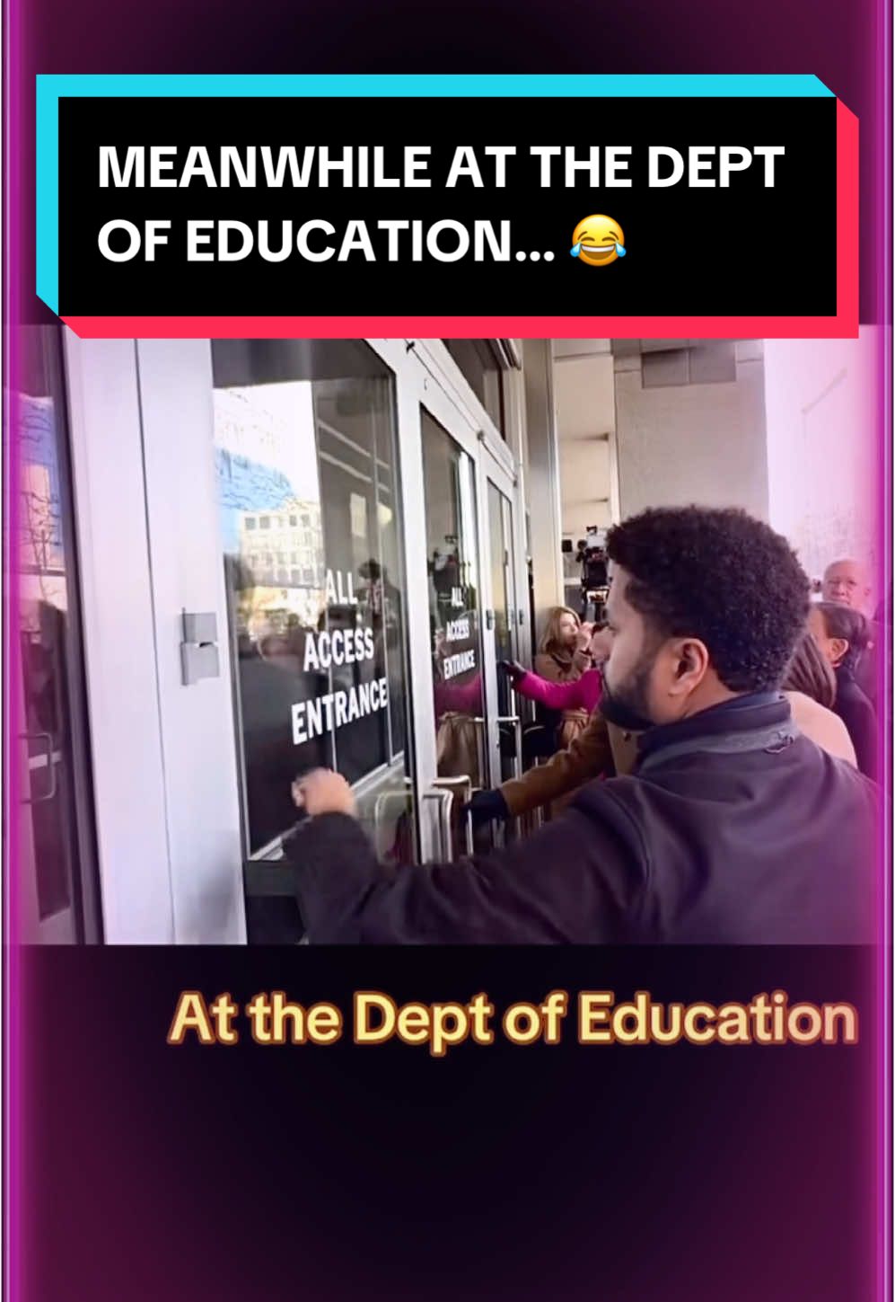 🚨 Congress BLOCKED from Dept of Education! 😂 🏛️🔒 Dem lawmakers denied entry Friday morning. Security called armed officers. Rep. Frost caught it on video. I wonder Why? 🤔 Protesting Trump & Musk’s plans to axe Education Dept. But they got shut out instead. LMAO #DeptOfEd #Congress #ElonMusk #Democracy @RepMaxwellFrost #maga @RepMaxineWaters @POTUS Thoughts? 👇 #tiktoknews #tiktok #fyp 