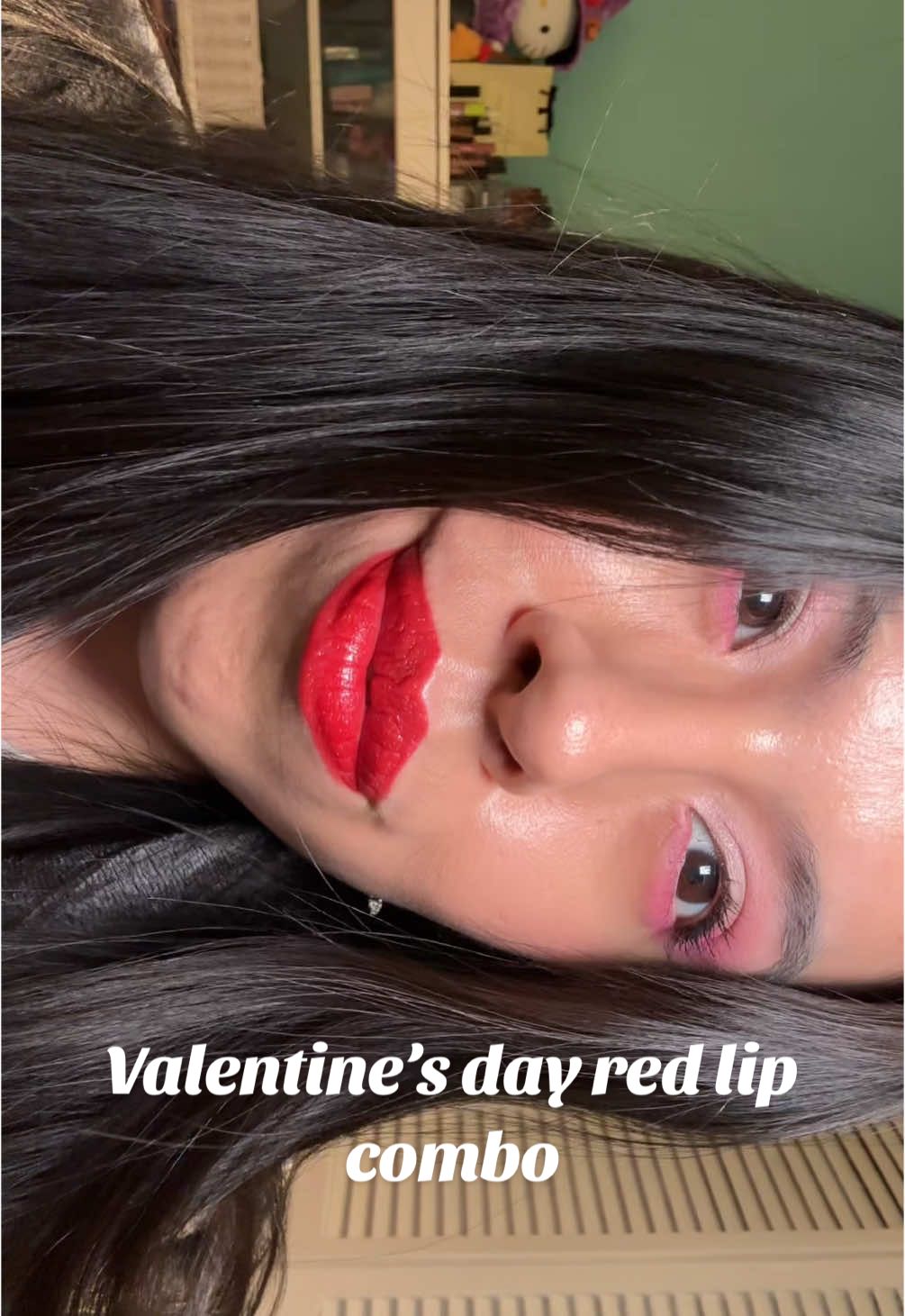 Valentine’s day red lip combo using RMS Beauty lip liner, Rare Beauty liquid lip, and Artist Couture lip gloss. @RMS Beauty lip liner was a gift from my friend. The @Artist Couture lip gloss was a gift with purchase. #valentinesmakeup #redlipcombo #valentinesdaylipcombo #rmsbeauty 