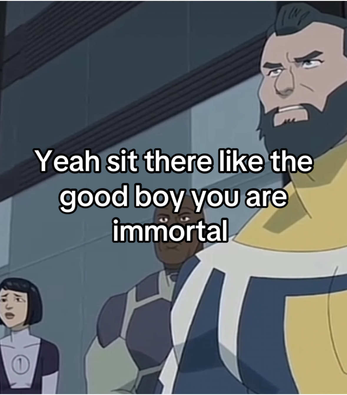 Immortal stay talking about mark but the moment he shows up he’s all quiet 😭 #invincible #mark #omniman #cecil #immortal #markgrayson #oliver 