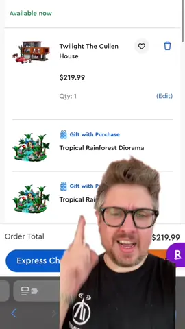 Bonus Lego sets? #Lego #twilight #giftwithpurchase #gwp #greenscreen @LEGO 