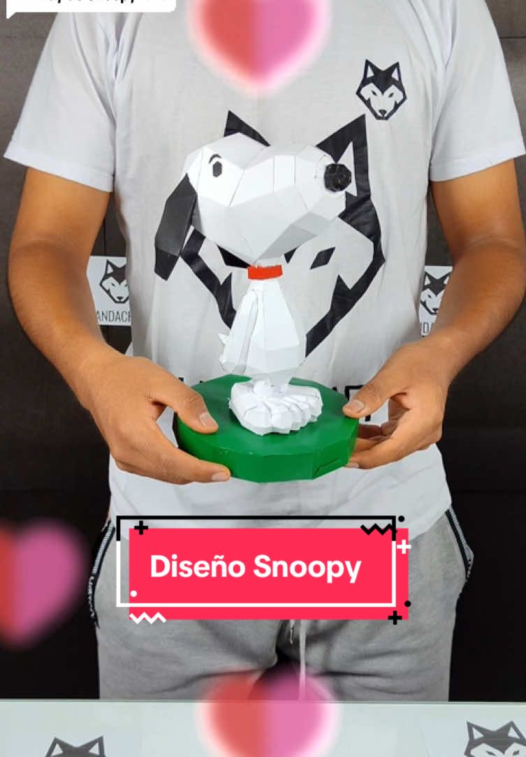 Respuesta a @Carlos Ram....👻  ya puedes armar a SNOOPY 🥳 #snoopy #papercraft #landacraft #sanvalentin #14defebrero #manualidades 