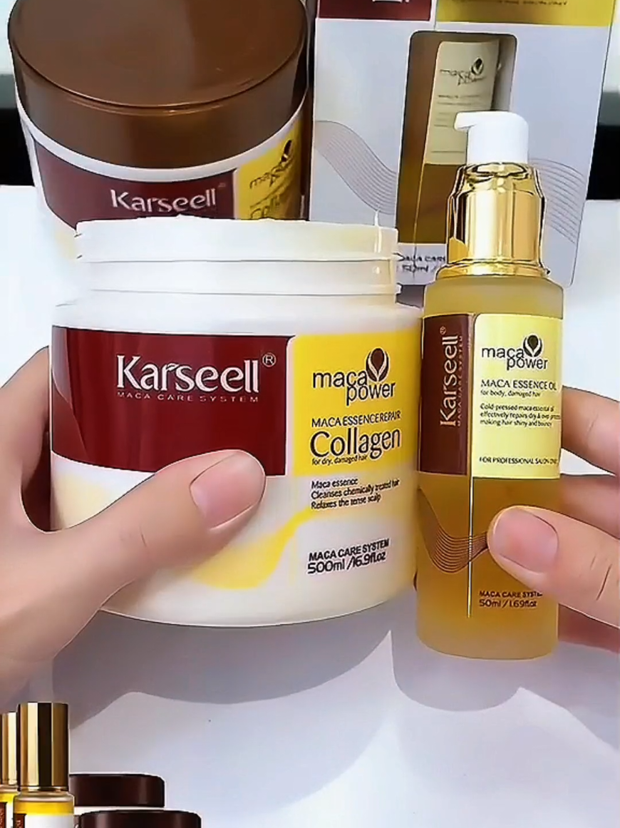 💆‍♀️💇‍♀️ Transforme seu cabelo com a Máscara de Tratamento Capilar Maca Power Collagen!  #CabeloDosSonhos #TransformaçãoCapilar #MacaPowerCollagen