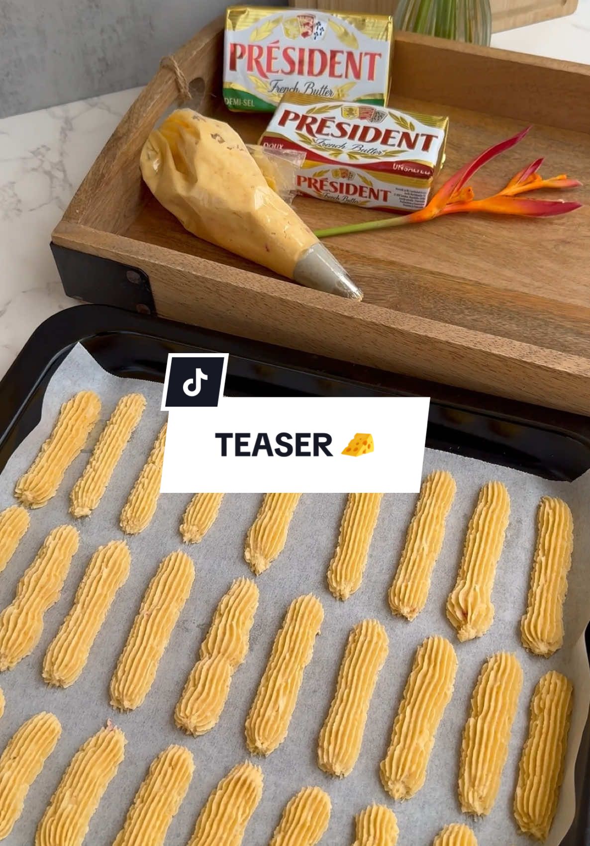 Today at 6pm - tune in for the Cheese Straws recipe. Another episode in the Président cooking series. @Toucan Distributors Guyana🇬🇾  #cheesestraws #guyana #caribbeanflavors #butterrecipes #teaser 