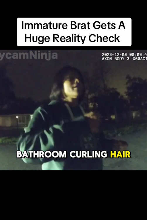 Immature Brat Gets A Huge Reality Check #cops #copsoftiktok #police #policeofficer #bodycam 