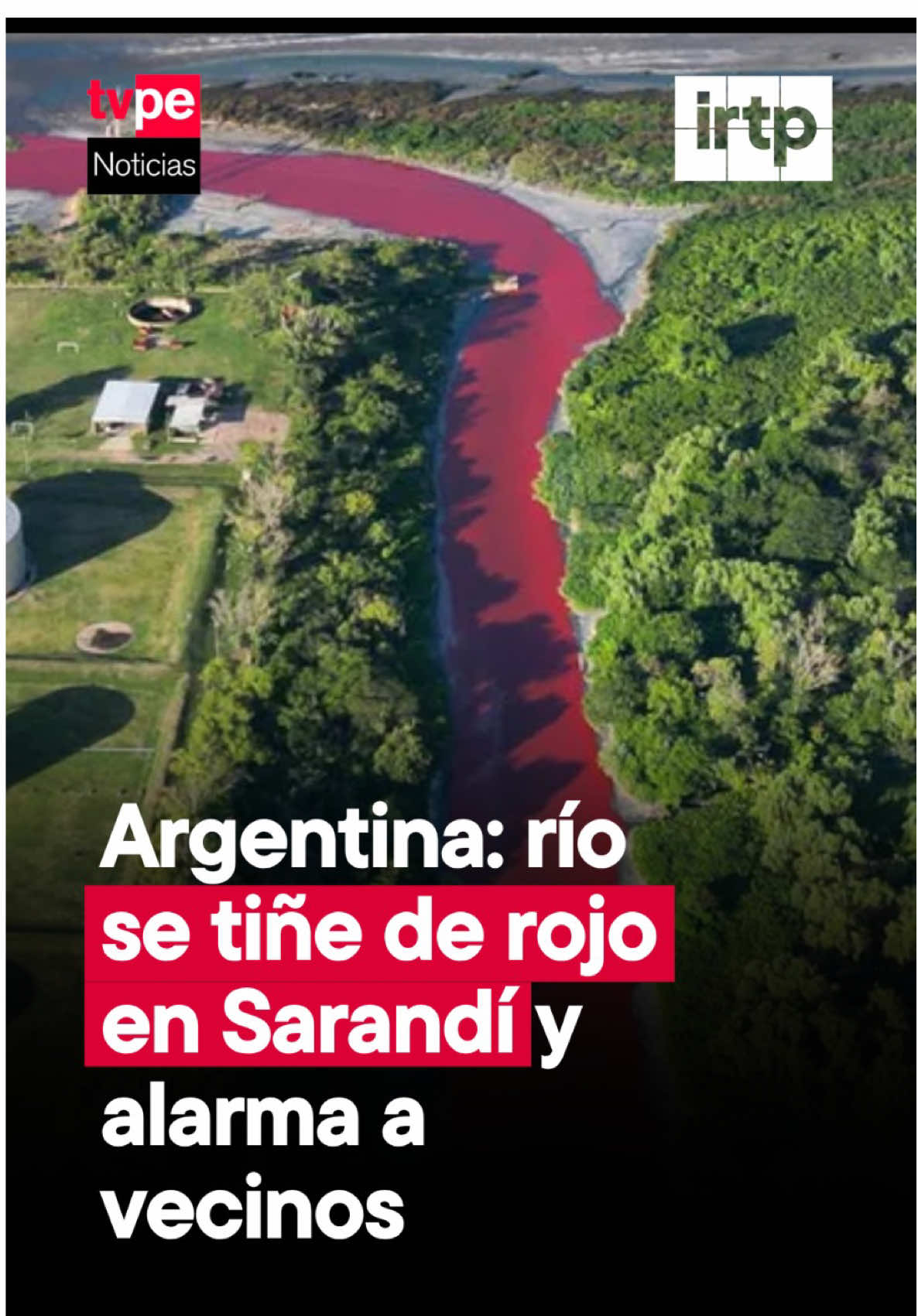 😱 ¡Como el río Rímac! En Argentina, los vecinos de Sarandí quedaron impactados al ver el río que cruza la ciudad teñido de rojo intenso.   🩸 “Estaba todo rojo. Parecía un arroyo de sangre”, relató una vecina, generando alarma entre los residentes.   🔎 Las autoridades investigan la causa del fenómeno para determinar si se trata de contaminación o de otro tipo de incidente ambiental.   #Argentina #Sarandí #RíoRojo #Impactante #MedioAmbiente #Rimac