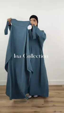 🆕Set Abaya and Khimar Daliya Medina🆕 Beautiful and modern design. Ideal for prayers at home or in the mosque. Composed of 2 pieces: A loose abaya and a long rounded khimar. Extra-modest model: Provides full coverage without revealing any shape. Very practical: Quick and easy to put on. Luxurious fabric: Slightly shiny, fluid, and lightweight, similar to Medina silk. Versatile wear: The abaya and khimar are separate pieces, allowing for mix-and-match styling. Wudhu-friendly: Arm zips make it easy to roll up the sleeves for ablution. Breastfeeding-friendly: A discreet top zip for easy nursing access. Convenient pockets: Practical for carrying essentials while on the go. Oversized abaya (140cm circumference), fits up to 2XL (UK 8-20). #Abaya #AbayaFashion #ModestWear #ModestFashion #MuslimFashion  #IslamicClothing #AbayaStyle #Khimar #KhimarStyle #ModestOutfit #HijabiFashion #ModestDressing #AbayaLuxe #NiqabiStyle #JilbabStyle #ModestWardrobe #MuslimahStyle #Ramadan # #RamadanReady #RamadanMubarak #RamadanStyle #ModestFashionForRamadan #RamadanOutfit #RamadanEssentials #RamadanSpecial #RamadanLooks #RamadanCollection #ModestFashionUK #ModestWearUK #abayauk
