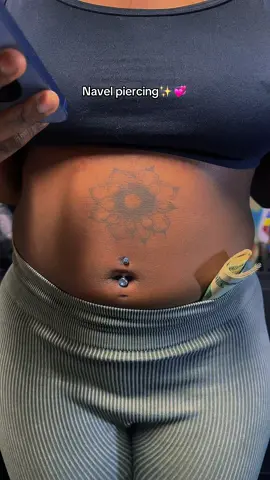 navel piercing✨💞 come see me @Blacc Thumb 🫶🏼 • • • • • #piercings #piercer #tattooshop #bodyjewelry #bodyart #greensboronc #fy #fypシ 