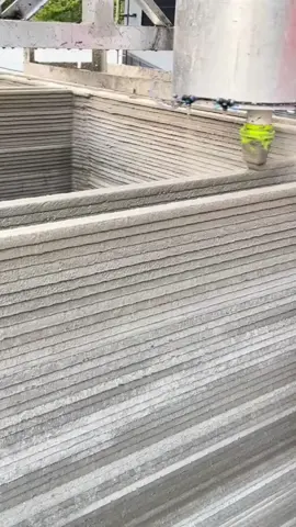 Satisfying 3D Printed Concrete House  🏠 #3dprinting #3dprintedhouse #3d #house #printing #3dprintinghouse #concrete #satisfying #oddlysatisfying #fyp 