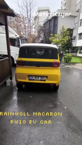 RAİNWOLL Macaron RW10 💛 Mini Electric Car from China. Cute Road Companion •Range 120Km •Speed 105 Km/H •Easy Maintenance •ABS System •ESC Yes •EPS Ready  •Easy park with less manuevral •Remote Control •Central Locking •Hill Start Assist •Economy/Sport Mode •Electric Windows •Driver and Passenger Seat Adjustment •Rear View Camera •High Strength Body Frame •Intelligent Battery Management System •766 It Storage Space •High Standard Chassis Adjustment •Max. Torque 100 nm •Full Charge in 6-8 Hours •Comprehensive Safety Dimensions • LxWxH (mm): 2910x1480×1580 • Wheelbase (mm): 1940 • Track Width (mm): 1290/1290 • Base: 145/70 R12 • Empty Weight (kg): 737 • Door: 3 • Seat: 2 • Approach Angle: 29 • Departure Angle: 44 • Ground Clearance: 125 • Climbing Angle: 20 #rainwoll #rainwollmacaron #rainwollrw10 #rainwollcar  #rainwollelectric #istanbul  #metinkilyar #minielectric  #evs #yellowbird #easyfix  #thisnotaad #reklamdegil 