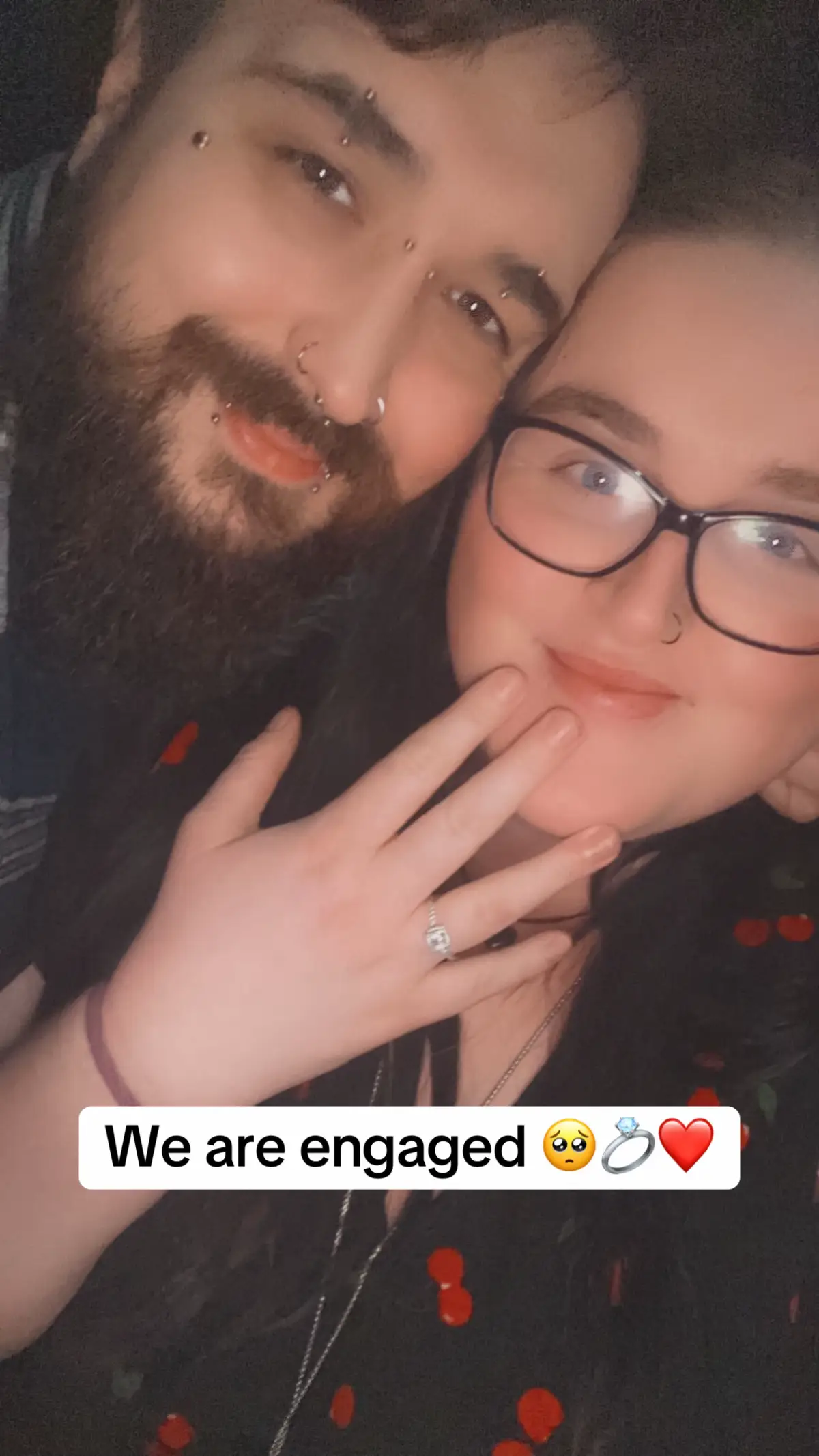 I am the luckiest girl in the whole entire world. I am marrying the love of my life. The man I met when I was 17. I love you endlessly #engaged #fiance #iloveyou #wifetobe #husbandtobe #fyp 