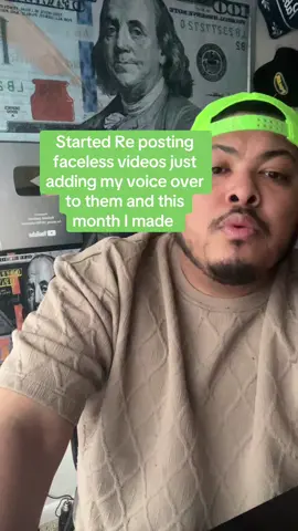 Just a small  content creator making money re posting using my voice !  