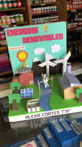 Maqueta Energías Renovables ☀️#maqueta #energiasrenovables #ideas #foamy 