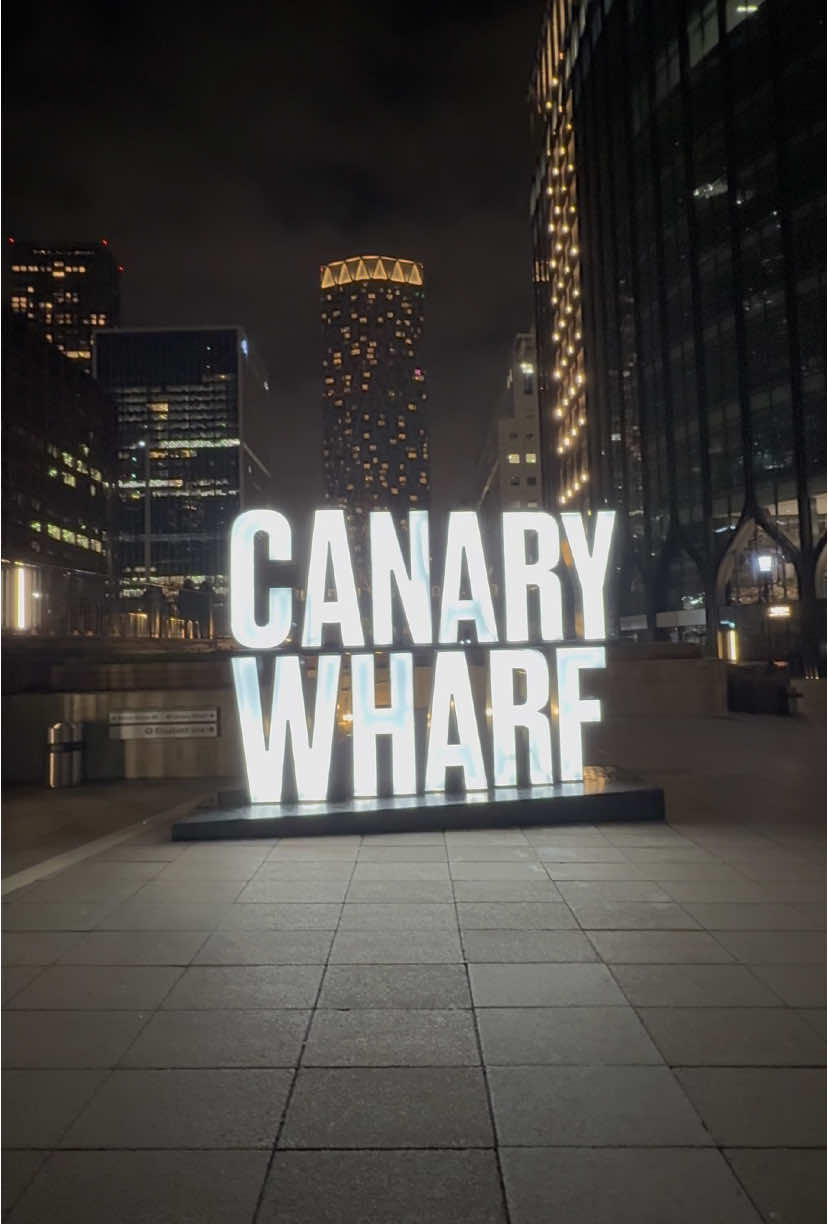 Canary Wharf ♥️ #fyp #foru #foryoupage❤️❤️ #canary #nightdoneright #lovely #london #diamond 