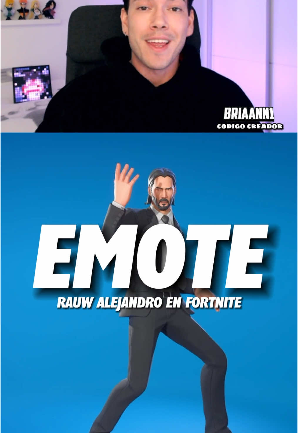 Nuevo Emote de Rauw Alejandro en Fortnite  #fortnite #fortniteespañol #gamingentiktok #parati 