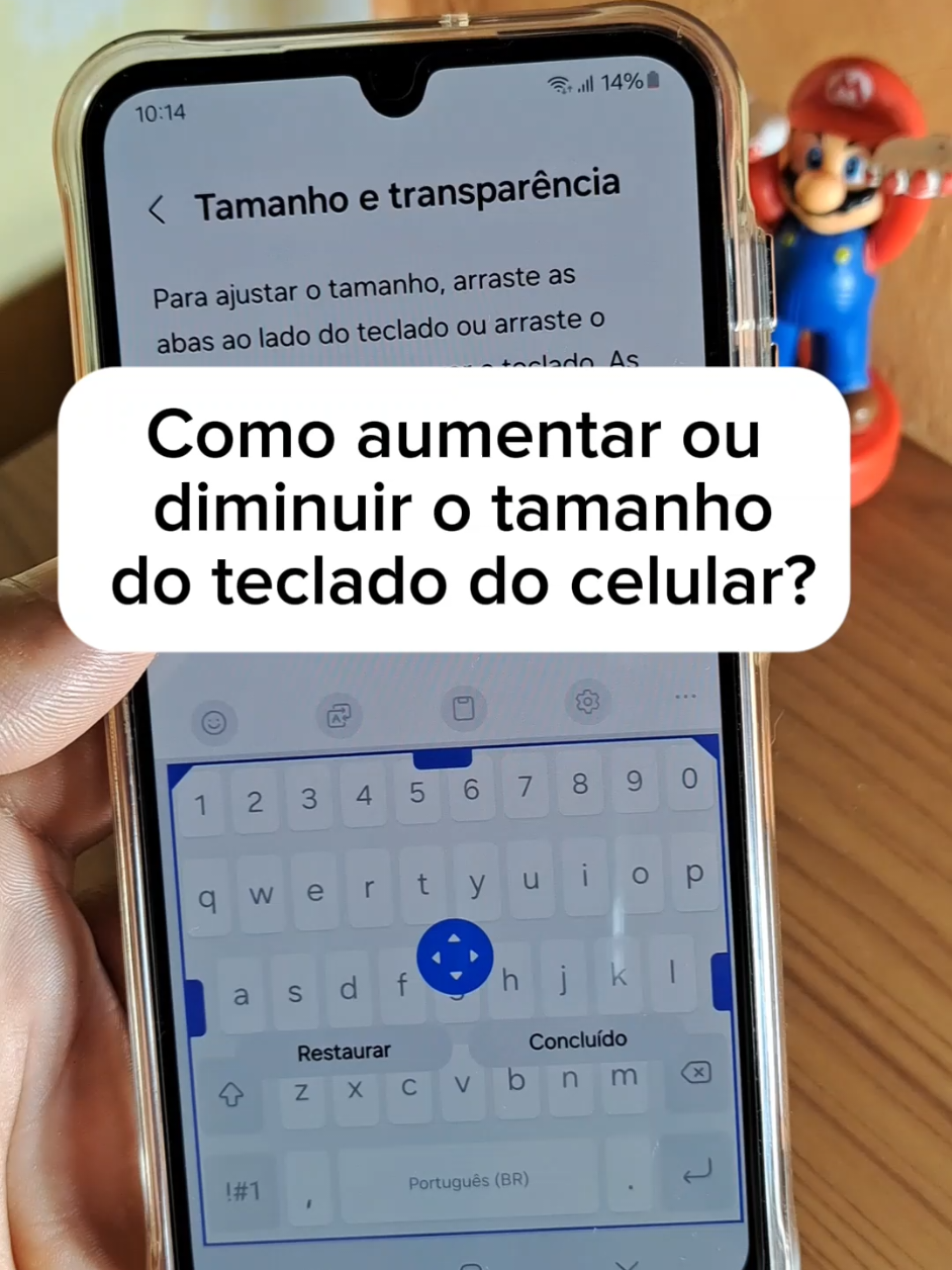 Como aumentar o tamanho do teclado do celular? #celular #celulares #tips #dicasparacelular #truques #dicas #dicas_utilidades 