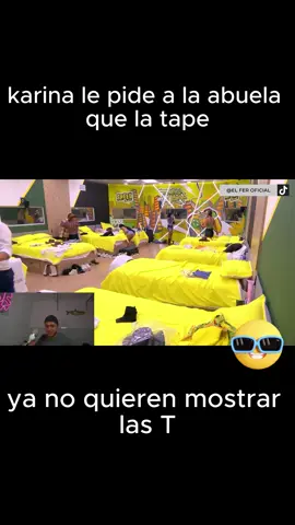 karina le pide a la abuela que la tape, ya no quiere mostrar las T,#lacasadelosfamososallstars #KARINA #yina #laliendra