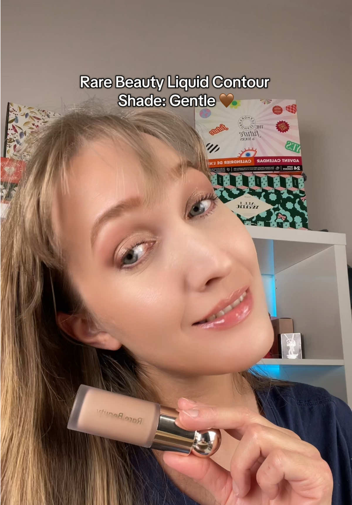 NEW Rare Beauty liquid contour 🤎 in the shade Gentle is EVERYTHING! 😍 Have you tried it yet? 🤎Let me know your thoughts!  @Rare Beauty @Selena Gomez  Rare Beauty Soft Pinch Liquid Contour 🧸 This contour is so creamy, blendable, and perfect for a natural sculpted look. The shade Gentle is the lightest in the range, and it’s ideal for my skin tone - no harsh lines, just a soft, seamless finish. I’m obsessed! 💕   #rarebeauty #rareroutine #rarebeautycontour #Makeup #liquidcontour #BeautyTok  #newrarebeauty  #softpinch #rarebeautymakeup #rarebeautyobsessed #rarebeautycollective 