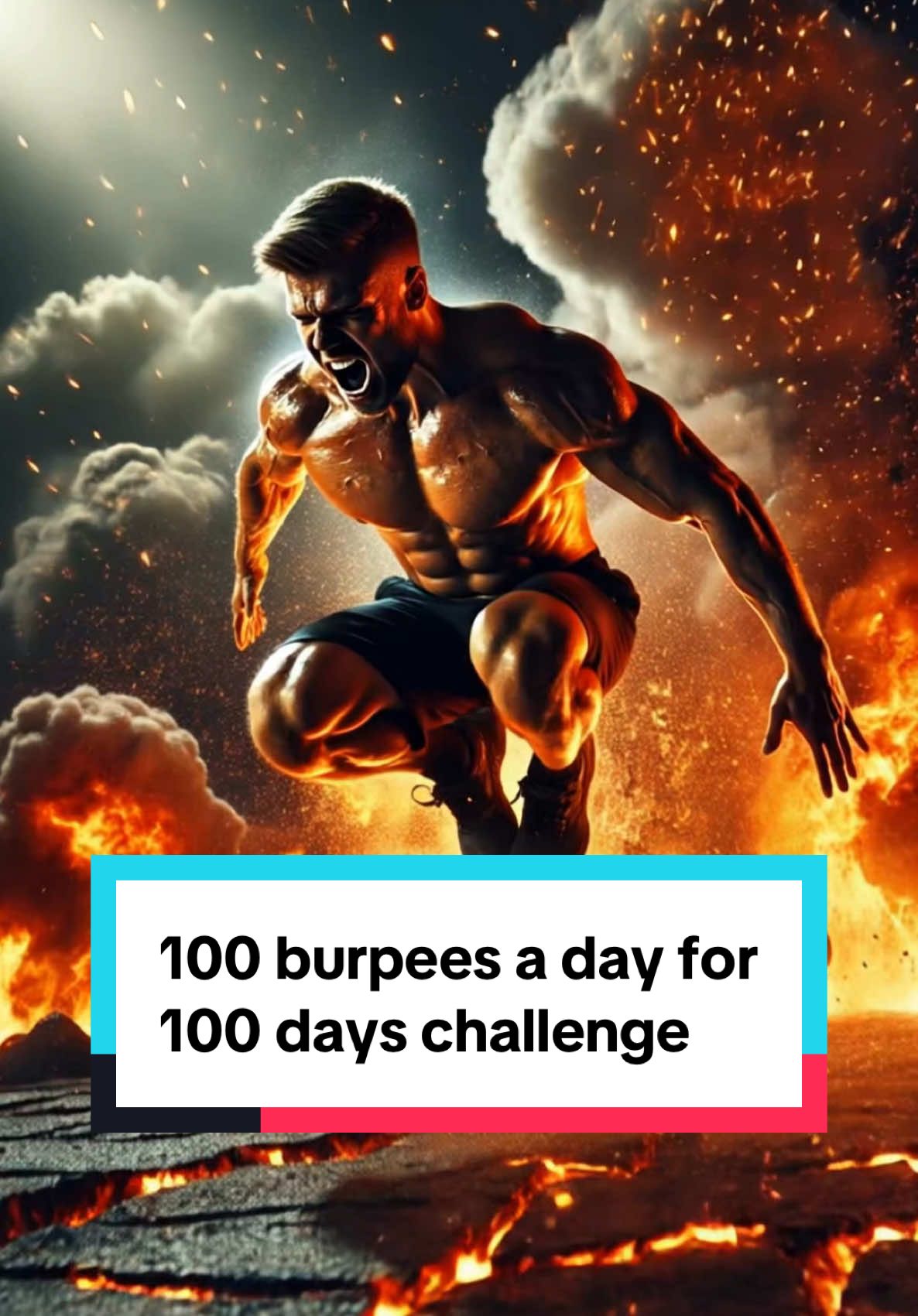 100 burpees a day for 100 days. #homeworkout #excercise #creatorsearchinsights 