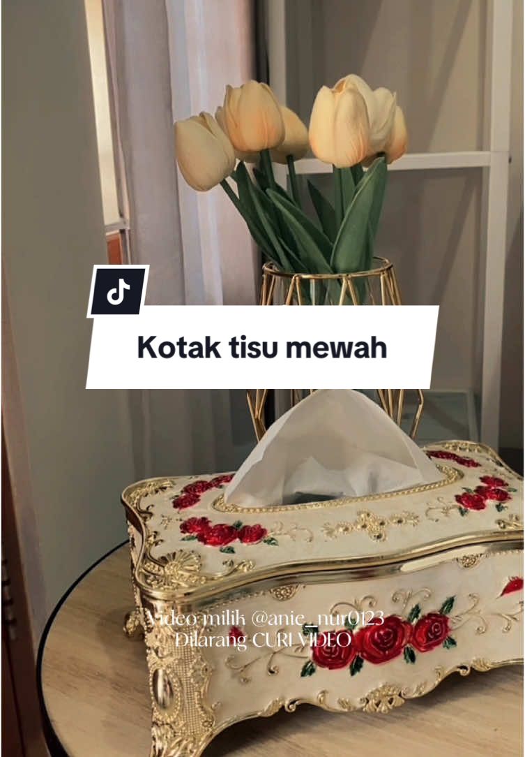 Kotak tisu cantik dan mewah dengan desain yang klasik bisa mempercantik rumah kamu😍 #kotaktisu #tempattisu #aesthetic #homedecor #perlengkapanrumah #cuantanpabatas 