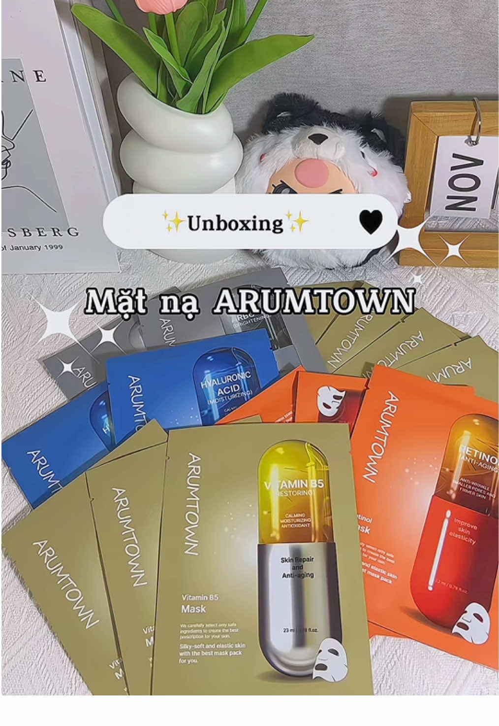P48: Bị mê mặt nạ Phạm Thoại review là có thật nha ✨💯#matnagiay #matna #unboxing #xh