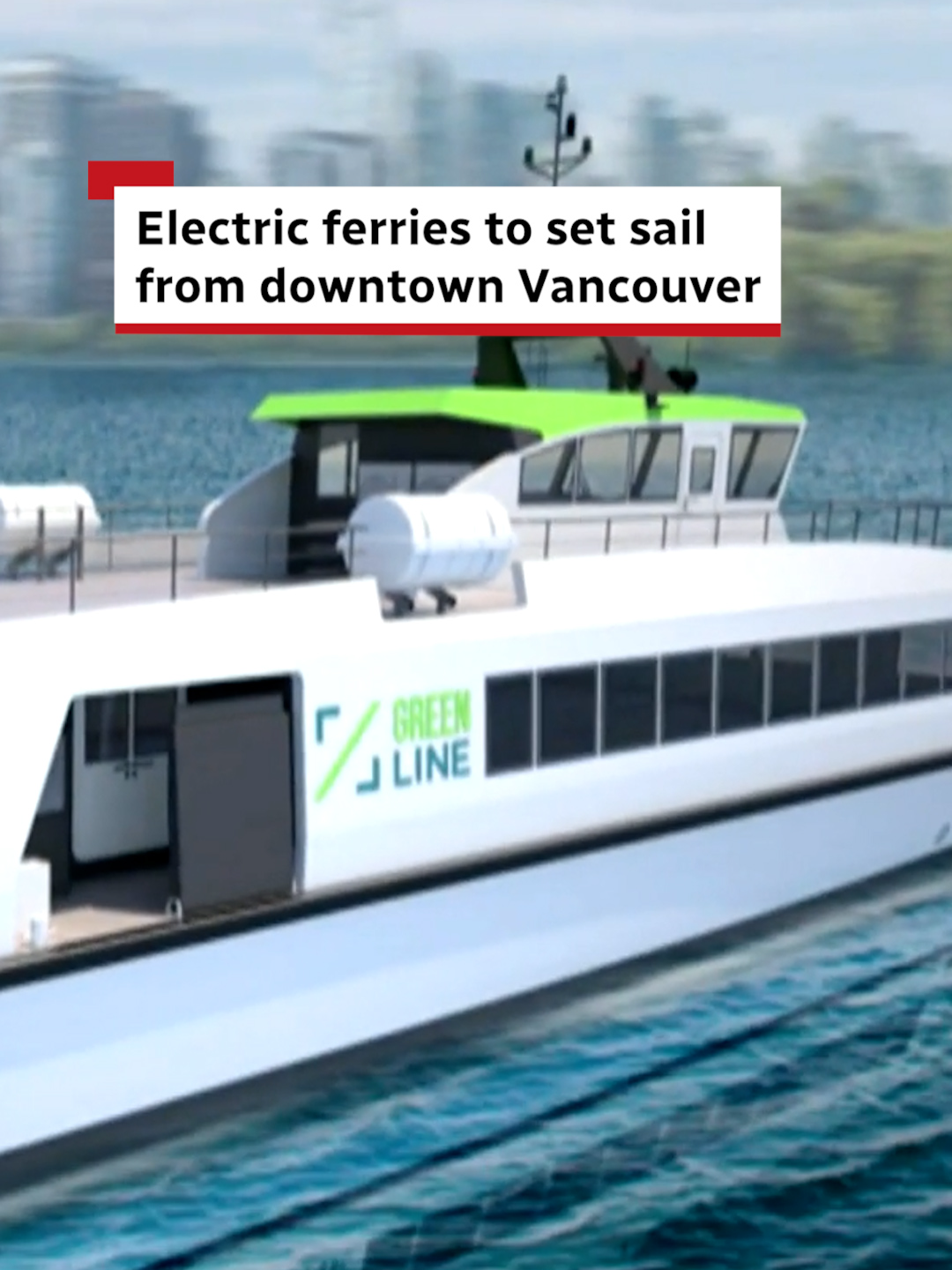 A B.C. company says it's two years away from running a new ferry service out of downtown Vancouver. Greenline Marine plans to run high-speed, all-electric ferries to Bowen Island and Gibsons As Chad Pawson reports, it has the support of all three levels of government. #ferries #electric #cbcnews #vancouver #gibsons #bowenisland #britishcolumbia