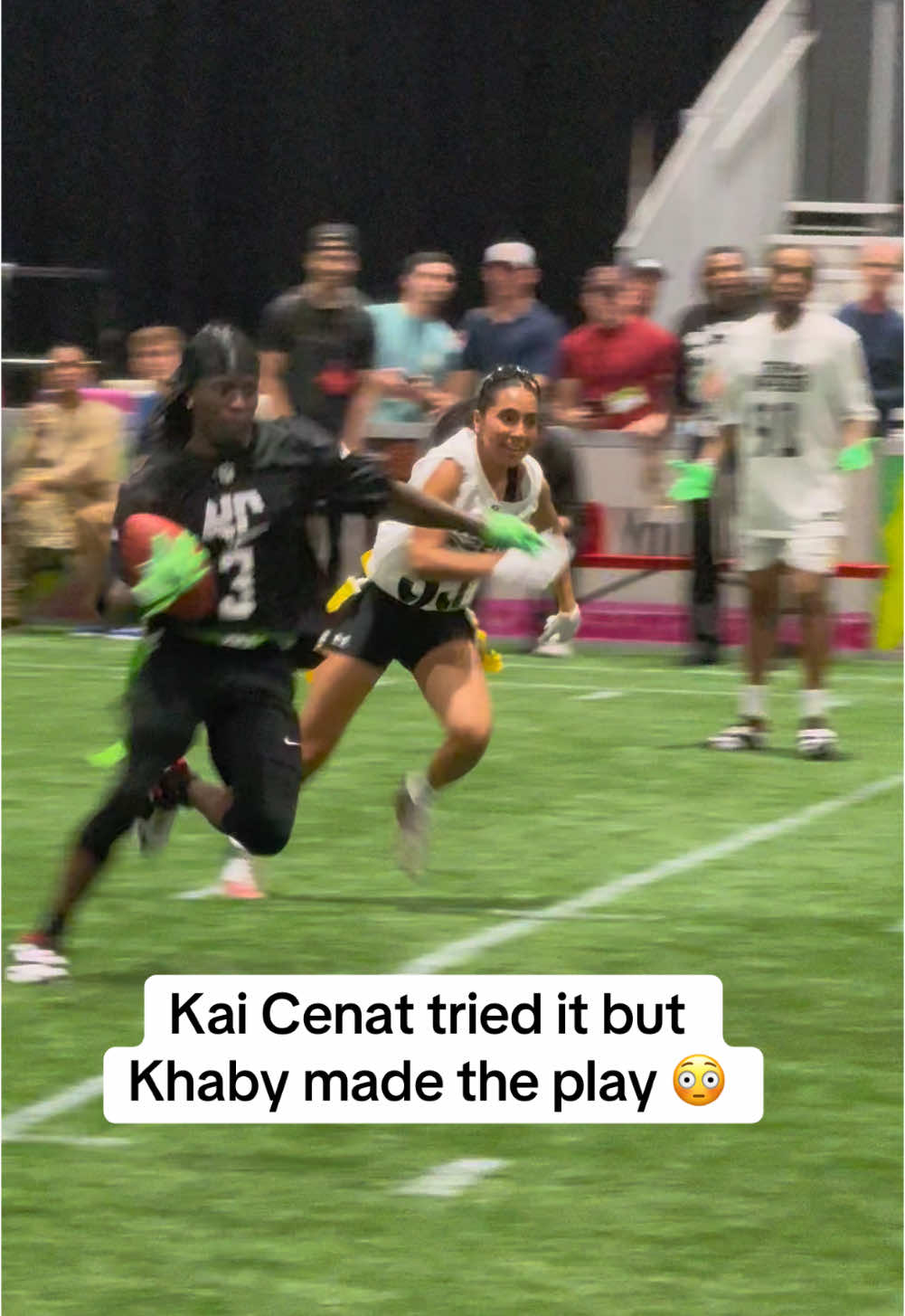 #KhabyLame makes the play on #KaiCenat 👀 #nfl