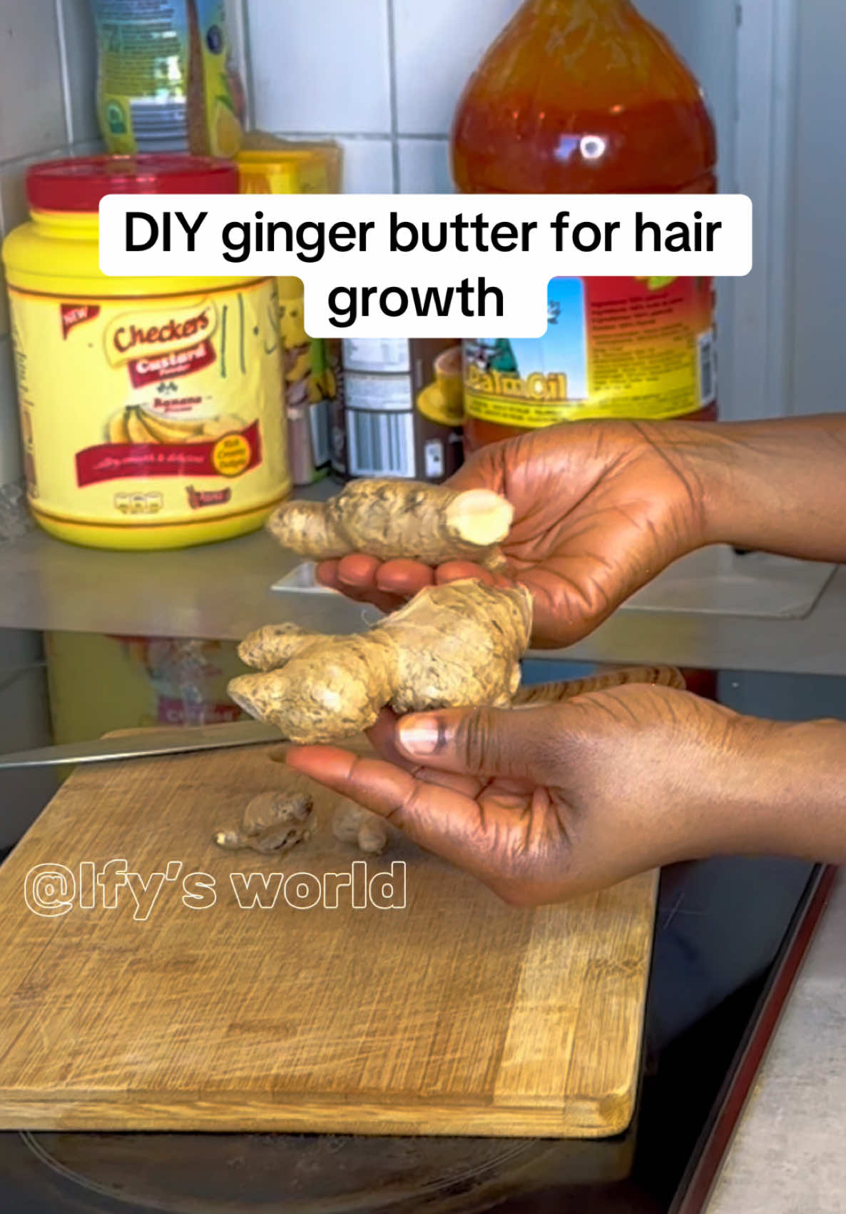 Your hair will grow like crazy 😱 DIY ginger butter for natural hair growth.  #gingerbutter #hairgrowthtips #naturalhair #hairgrowth #DIY #foryou #ifysworld 