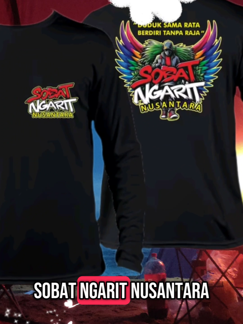 kaos lengan panjang sobat ngarit nusantara  nih gaes bahan dari kain yang lembut dan nyaman dipakai  harganya mulai dari Rp 28.000  buruan beli ya gaes#kaoslenganpanjang#sobatngaret 